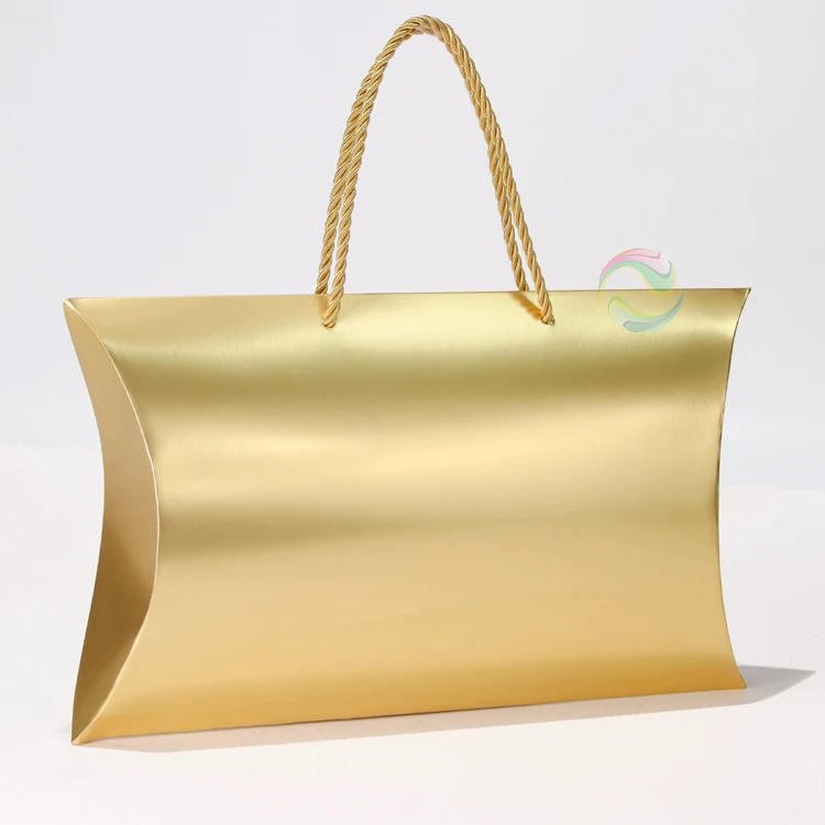 Wholesale Accept Custom Print Logo Folding Paper Large Gift Pillow Hair Extensions Box Packaging for Wigs