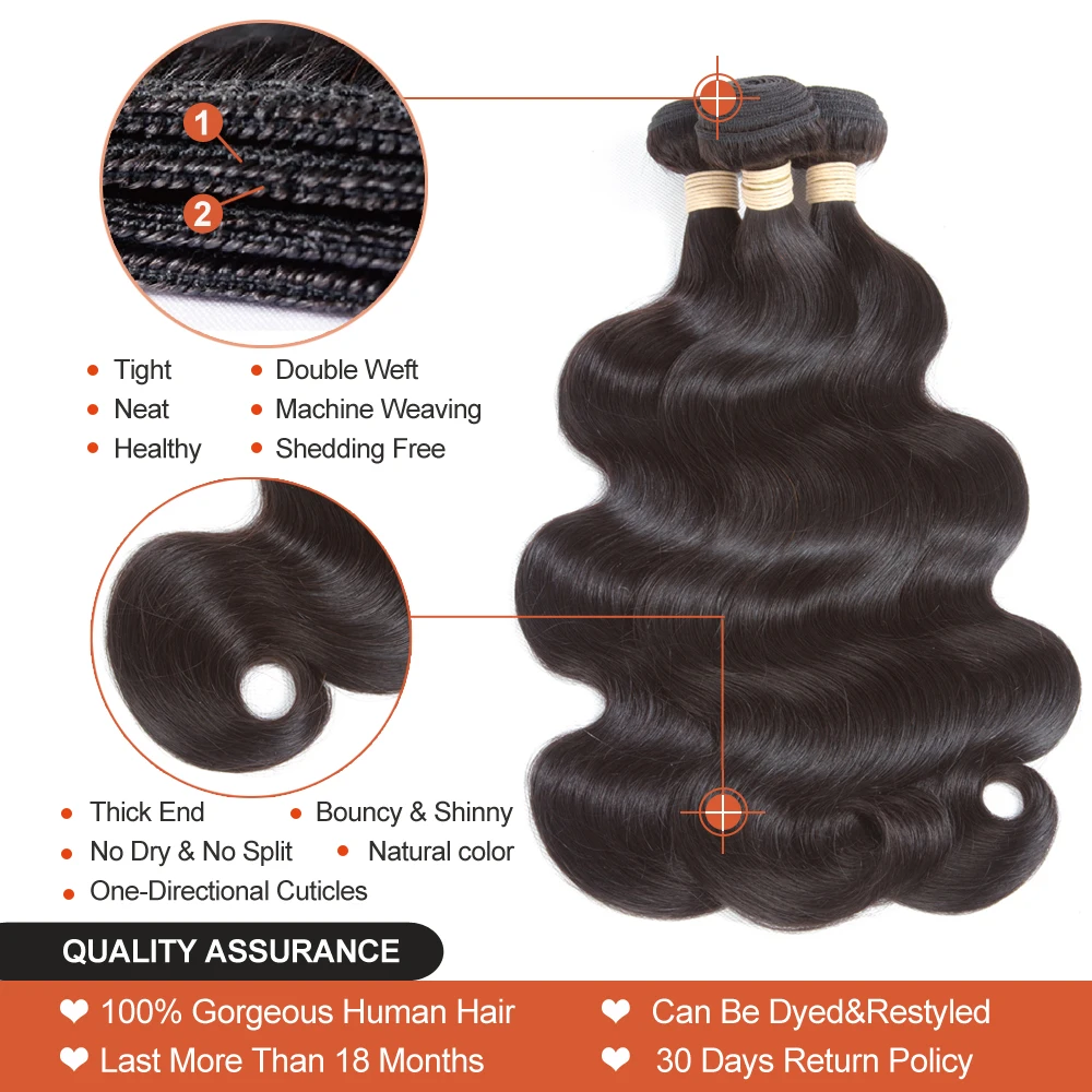 
Wholesale Body Wave Peruvian Human Hair Natural Color Peruvian Virgin Hair Tangle Free Virgin Peruvian Human Hair 