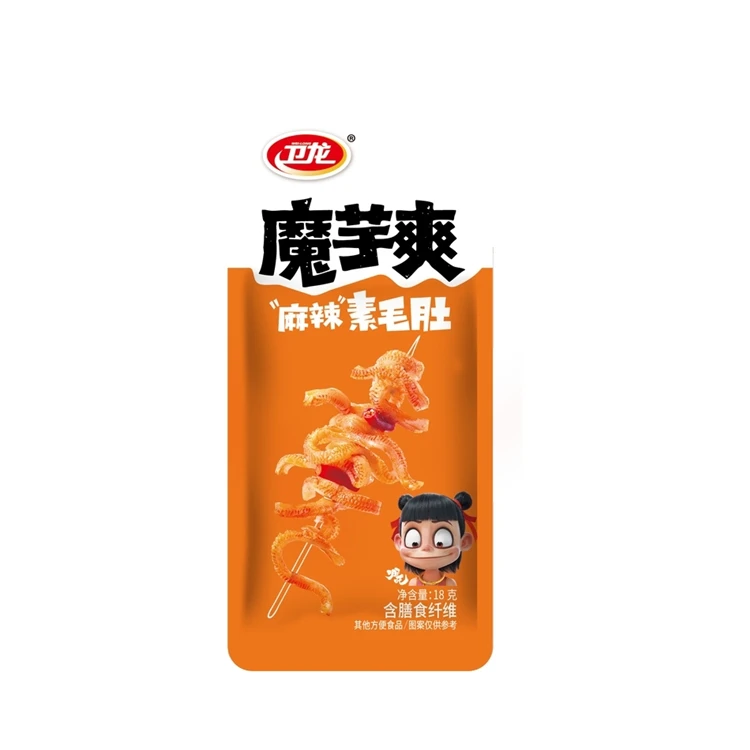 High Quality Wholesale Chinese Spicy Snacks 18g Weilong Boxed Konjac Cool and Spicy