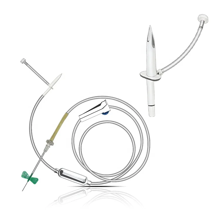 Одноразовый внутривенный инфузионный набор с фильтром для инфузионного насоса с иглой-бабочкой