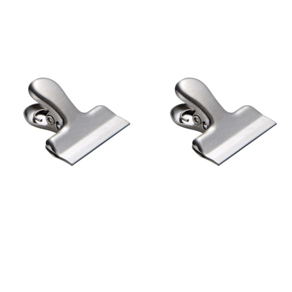 Manufacturer custom stainless steel sheet bag clip chip clip for office kitchen