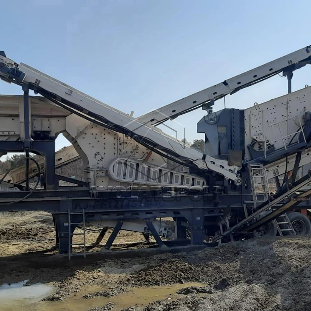 mining machinery gold ore quarry stone crusher xj-350 industrial mobile stone aggregate production plant