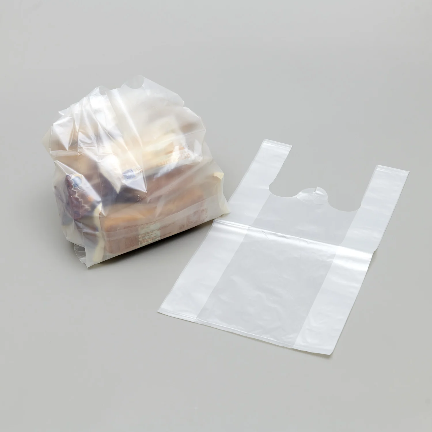 100% Compostable PLA+PBAT Vegetable Supermarket Packaging T-Shirt Style Bags With Cheap Price