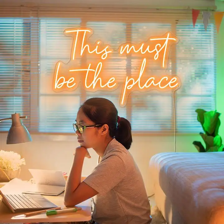 Fast Delivery Custom Personalize Logo customizable led neon open this is must be the place neon sign