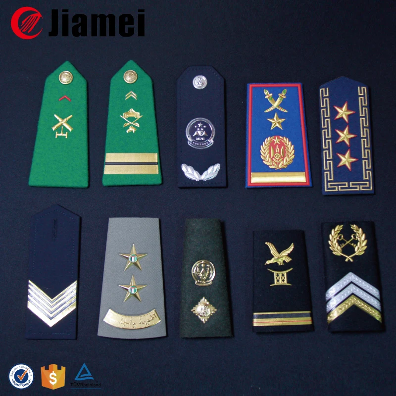 Custom Military Pilot Uniforms Rank Epaulettes