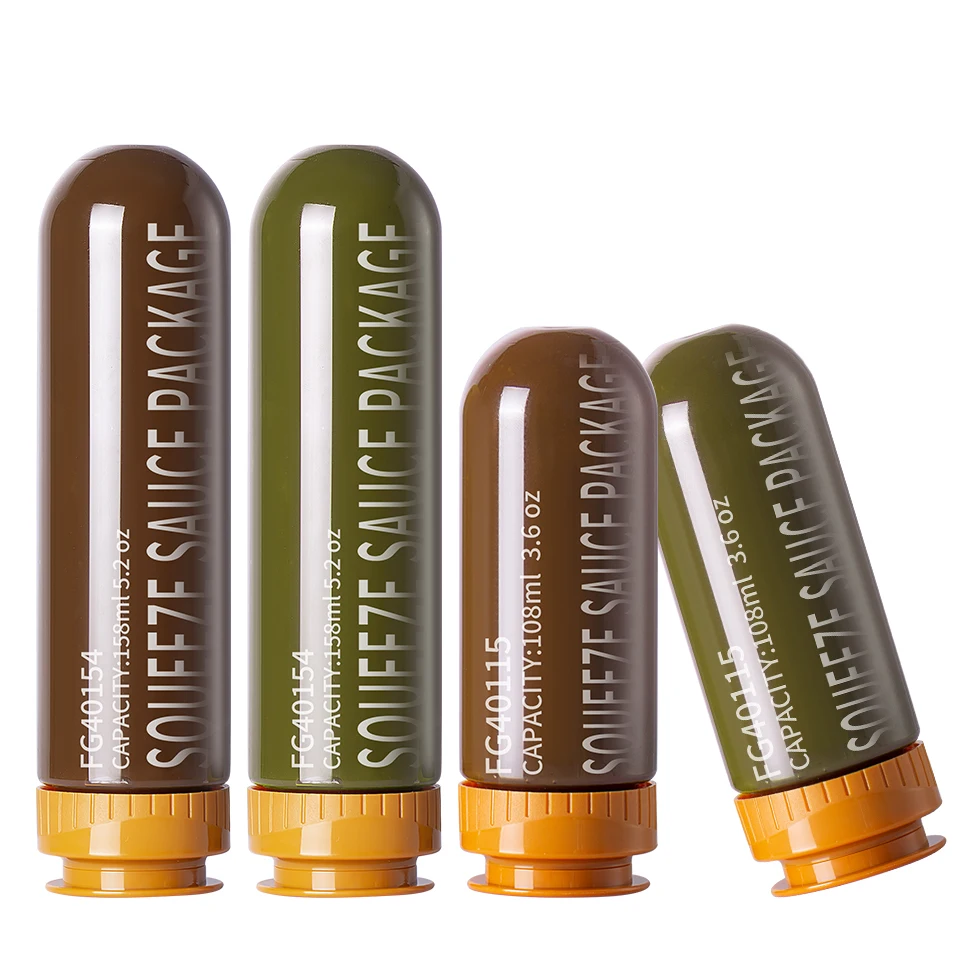 hot selling food grade plastic sauce squeeze bottles plastic squeeze sauce bottle packaging containers