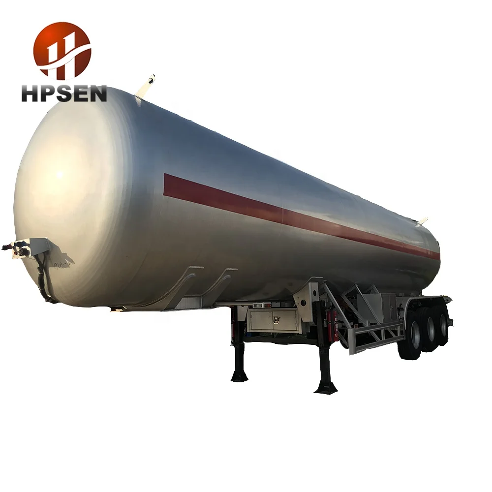 Good Quality 3 Axles 52600 LPG Petroleum Gas Pressure Vessel Tanker Trailer for