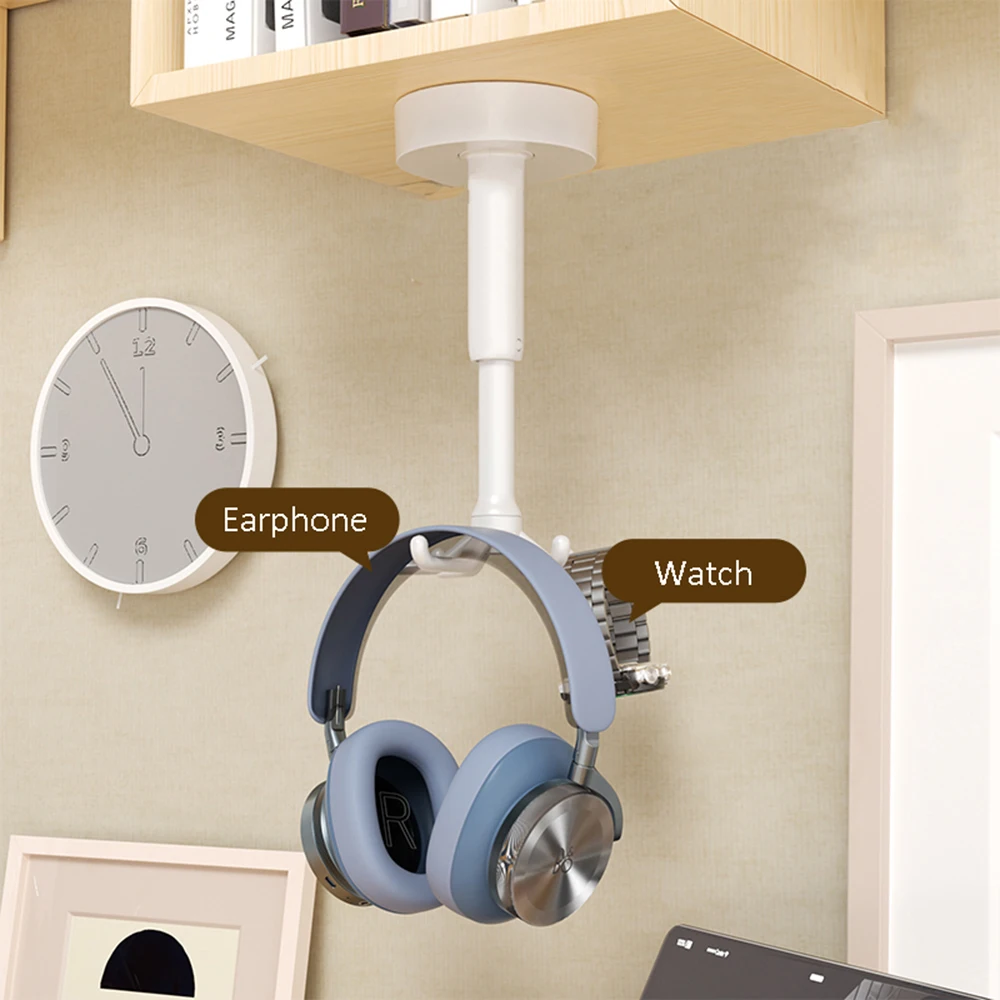 Waterproof Kitchen Hook Kitchen Utensil Hanger Purse Hook Holder 360 Degree 6 Claw Rotating Folding Bag 180 Degree Vertical Flip