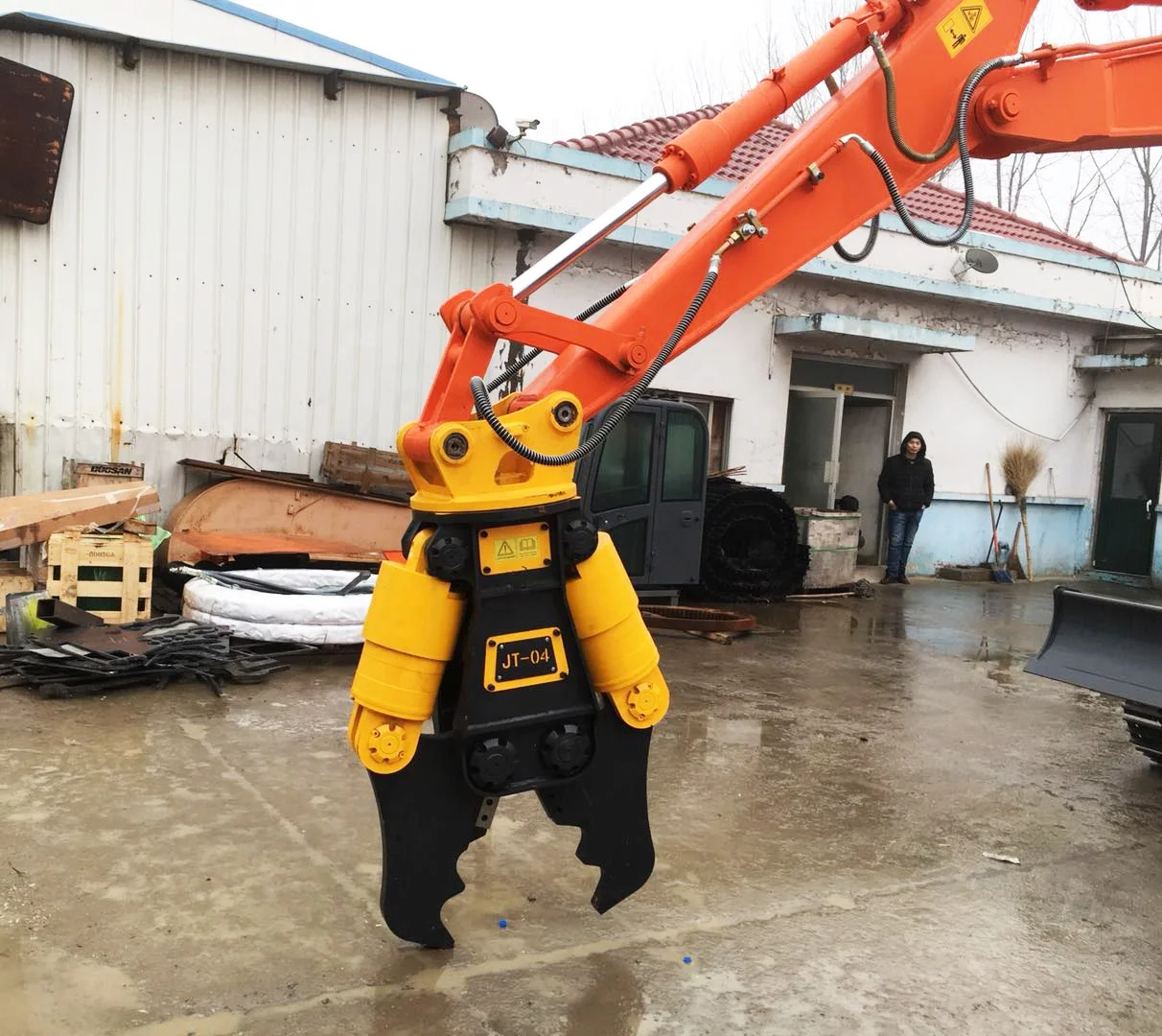 M+S motor for 5-8ton excavator good quality hydraulic metal scrap crusher