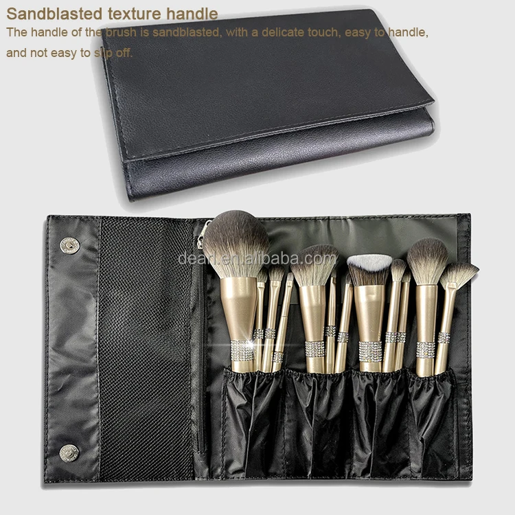 bling makeup brush set