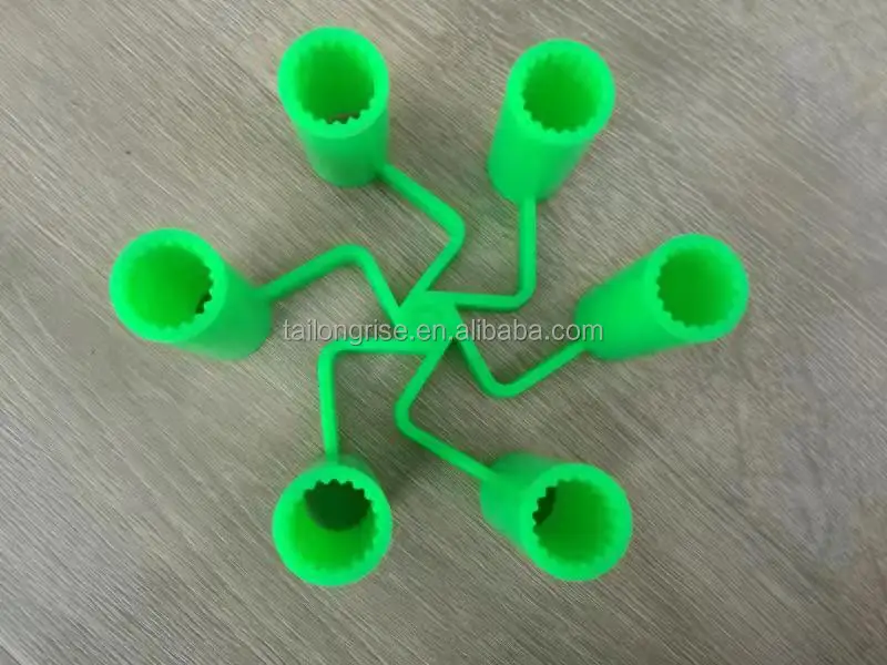 Yellow PU Truck Wheel Lock Nut Safety Lock Nut Wheel Locks Wheel Nut Indicator