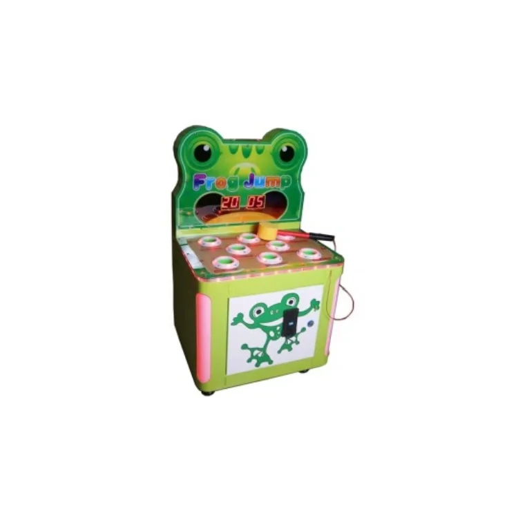 Crazy Frog Coin Operated Game Machine Hit Hammer Jumping Bean Redemption Game for Kids and Adults