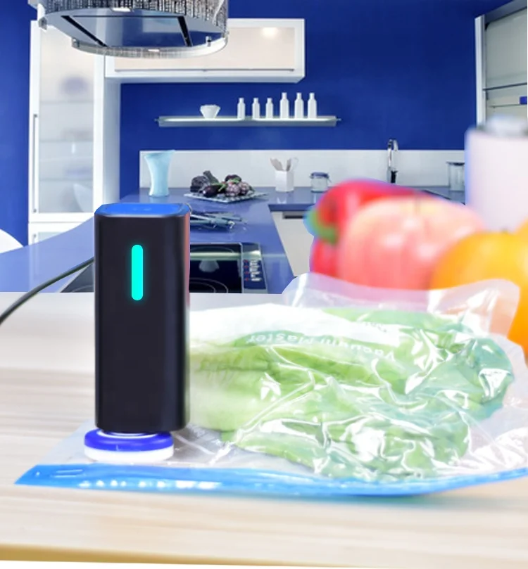 
VNOST Plastic traveling bag vacuum storage Hand Rolling smart space saver vacuum bags mini electric pump 