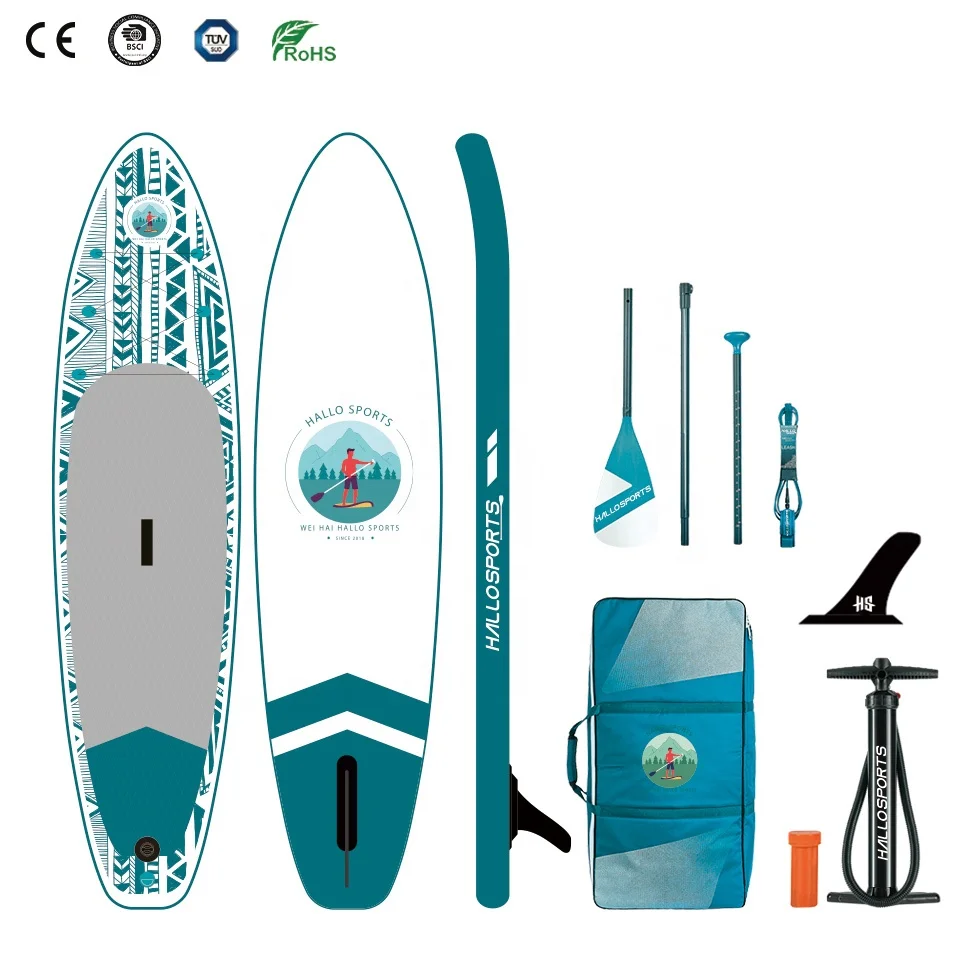 Hallosports 314 inflatable paddle board with kayak seat