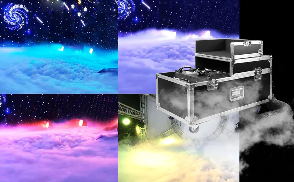 Factory 3000W Water Based Fog Machine With 2 Tube Hot Sale Low Lying Fog Machine For Stage Wedding Party