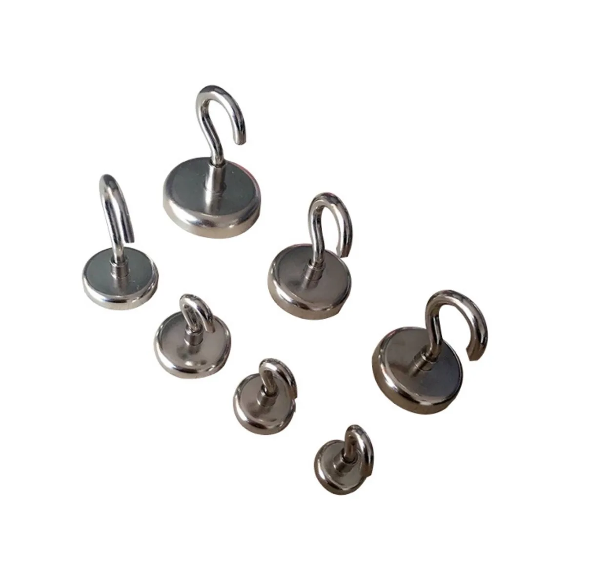 Strength Round Base Fastener Grappling Neodymium Magnet Hooks