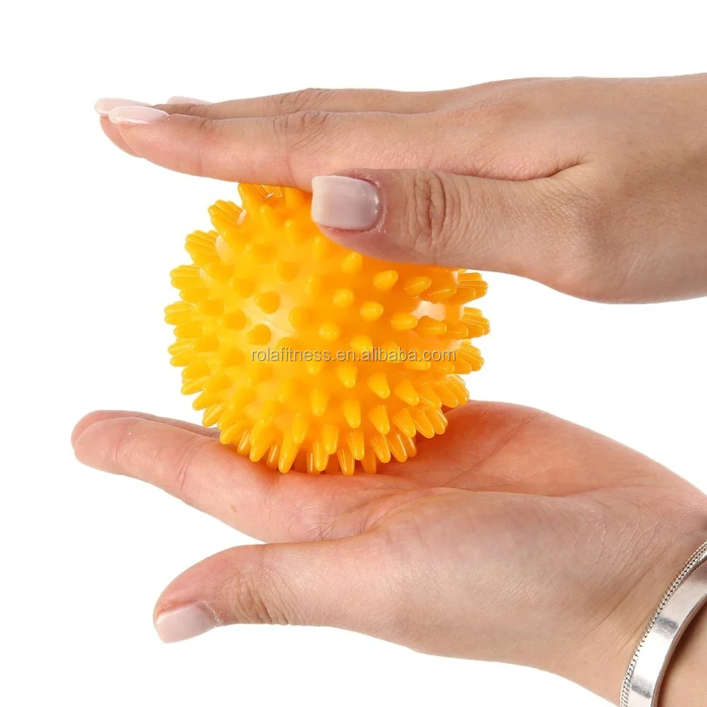 8 см ПВХ высокой плотности Массажный мяч для йоги пальцев ног, накладки для облегчения боли при подошвенный фасциит для снятия обработки точечный массаж мяч для йоги аксессуары