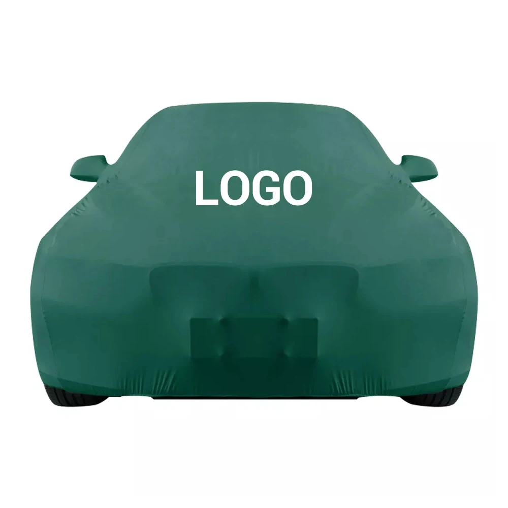 Hot sales outdoor indoor waterproof snowproof durable solid protective car cover, custom and printed logo provided
