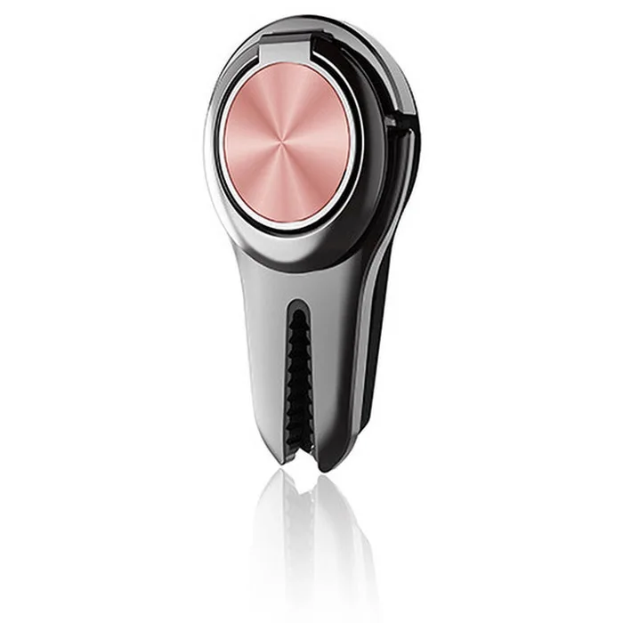 Metal Ring Car Air Vent Kickstand Phone Holder 360 Rotation Finger Ring Grip Stand Cell Phone Holder for Car