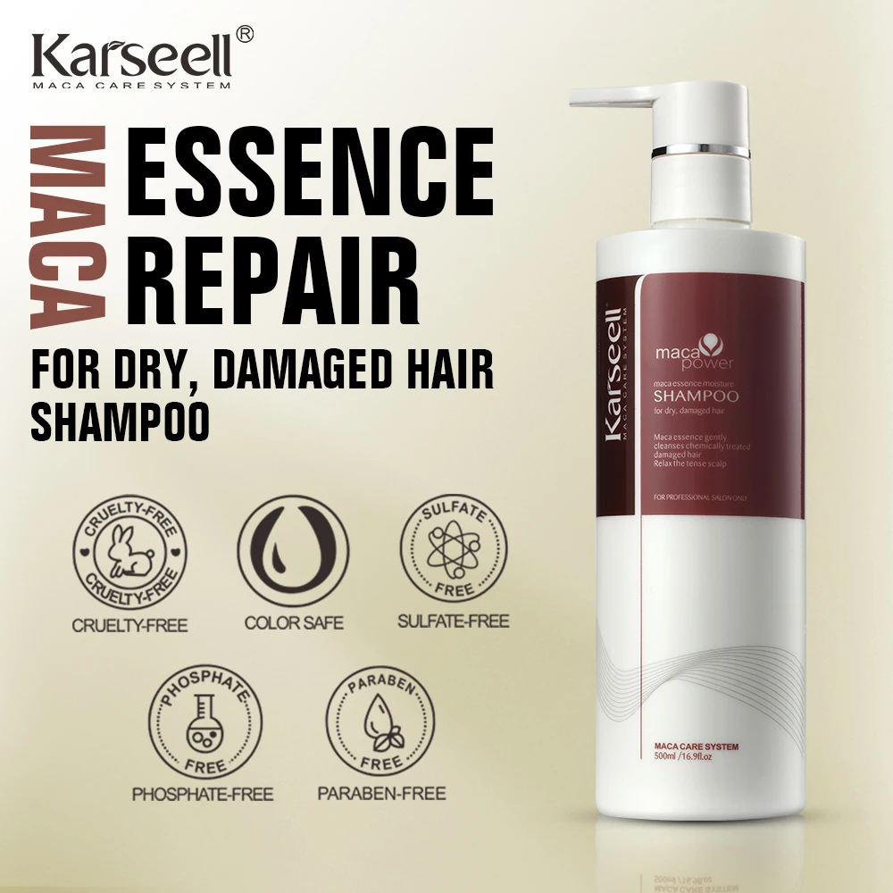 Karseell Sulfate-free Private Label Organic Shampoo Argan Oil Natural Collagen Biotin Hair Growth Shampoo