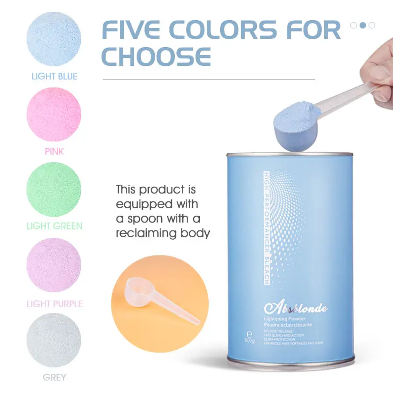 Strong&Fast Bleaching Professional Blonder Bleach Powder Dust Free Multiple Clear Blonde Results