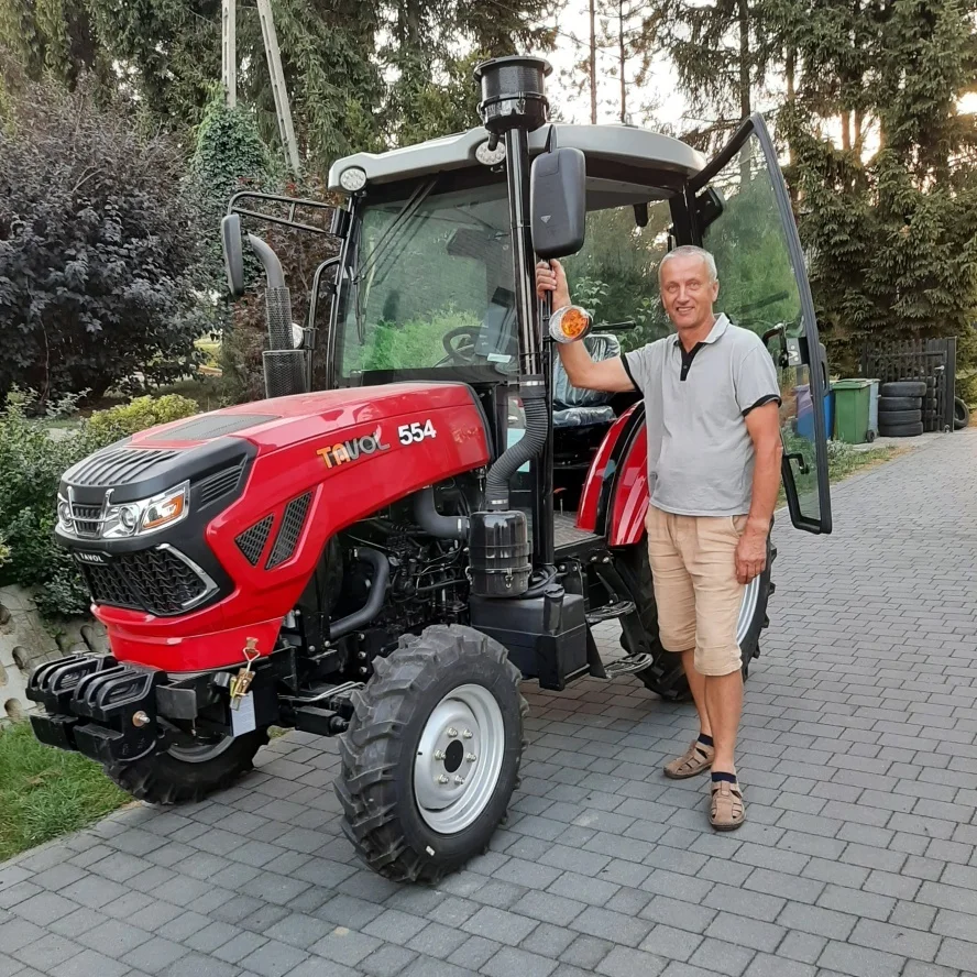 Tractors 50HP 55HP 70HP 75HP Agricultural Cabin+AC 4WD Wheeled YTO Engine Farming Tractor