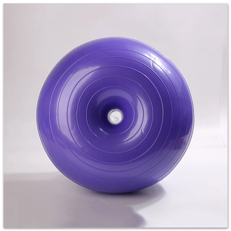 55cm Grey Yoga Ball Set Oval Swiss Ball Wooden Massage Ball for Woman Fitness and Pilates