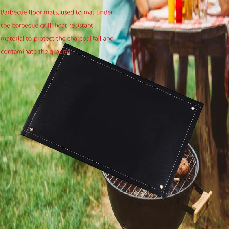 silicone Fiberglass Non-Stick Fire Resistant Fireproof Fireside Outdoor Grills Fire Pit Mat