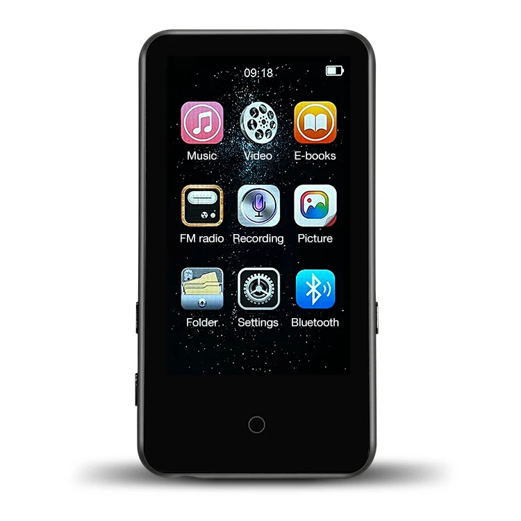 MP3 плеер с BT 5,0, 3,0 дюймов TFT экран HiFi Звук Музыкальный плеер, поддержка FM радио словарь