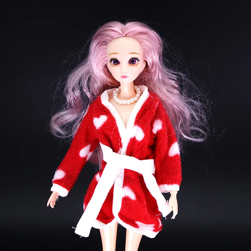 Pajamas lingerie doll toy dress thick cotton robe pajamas dress fashion doll accessories