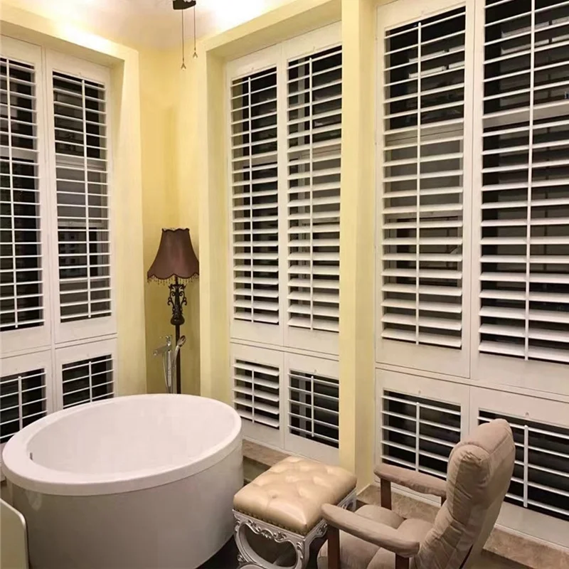 China factory custom interior window shutter louvers panel bluetooth remote shutter