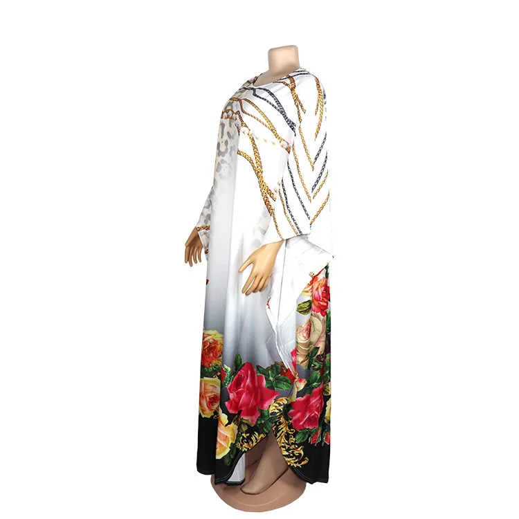 
Women Star OL Temperament Nepali Cloth Round Neck Bat Large Robe 