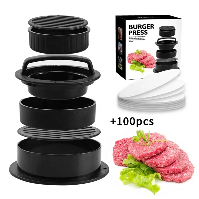 2022 Non-Stick Hamburger Press Tool Burger Press Hamburger Patty Maker for Grilling BBQ Grill Accessories