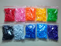 300 pieces 8 mm bird ring leg bands plastic multi color pigeon foot bands clip on leg rings for chicks bantam finch lovebird