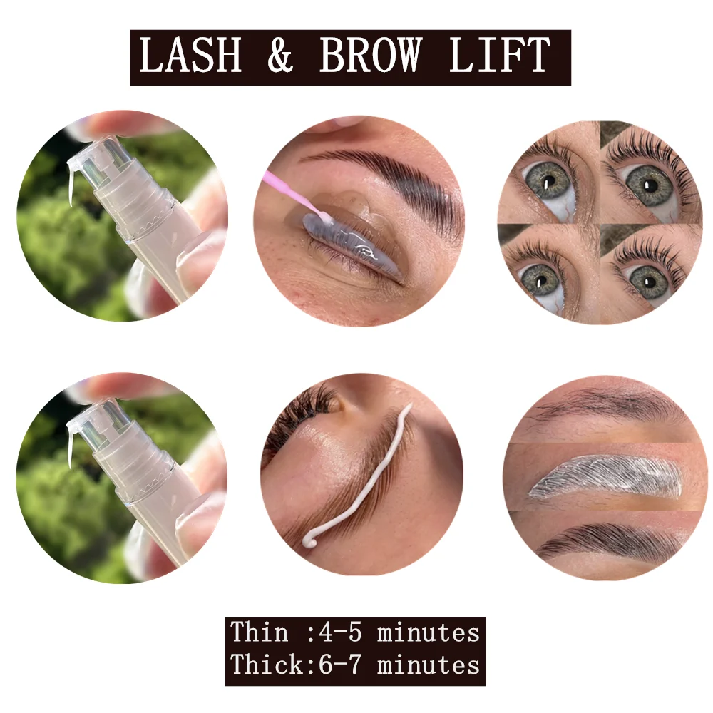5 minutes lash lift and brow lamination long lasting eyelash lift perm solutions customized eyelash lift kit 10g