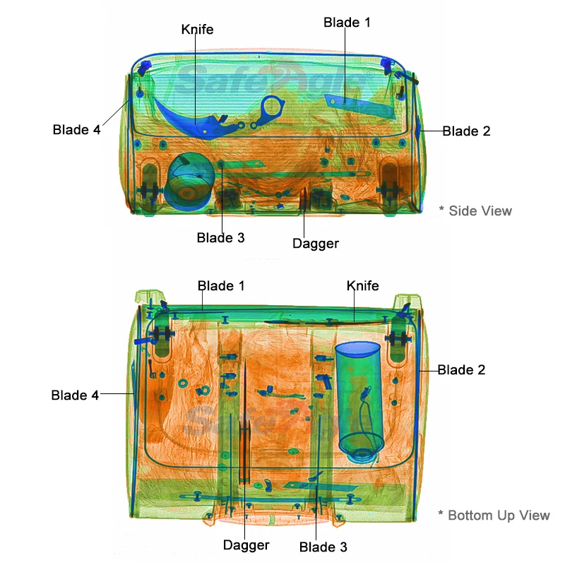 Safeagle Dual View Xray Cargo Machine 100100 Double X ray Generator Luggage Baggage Scanner