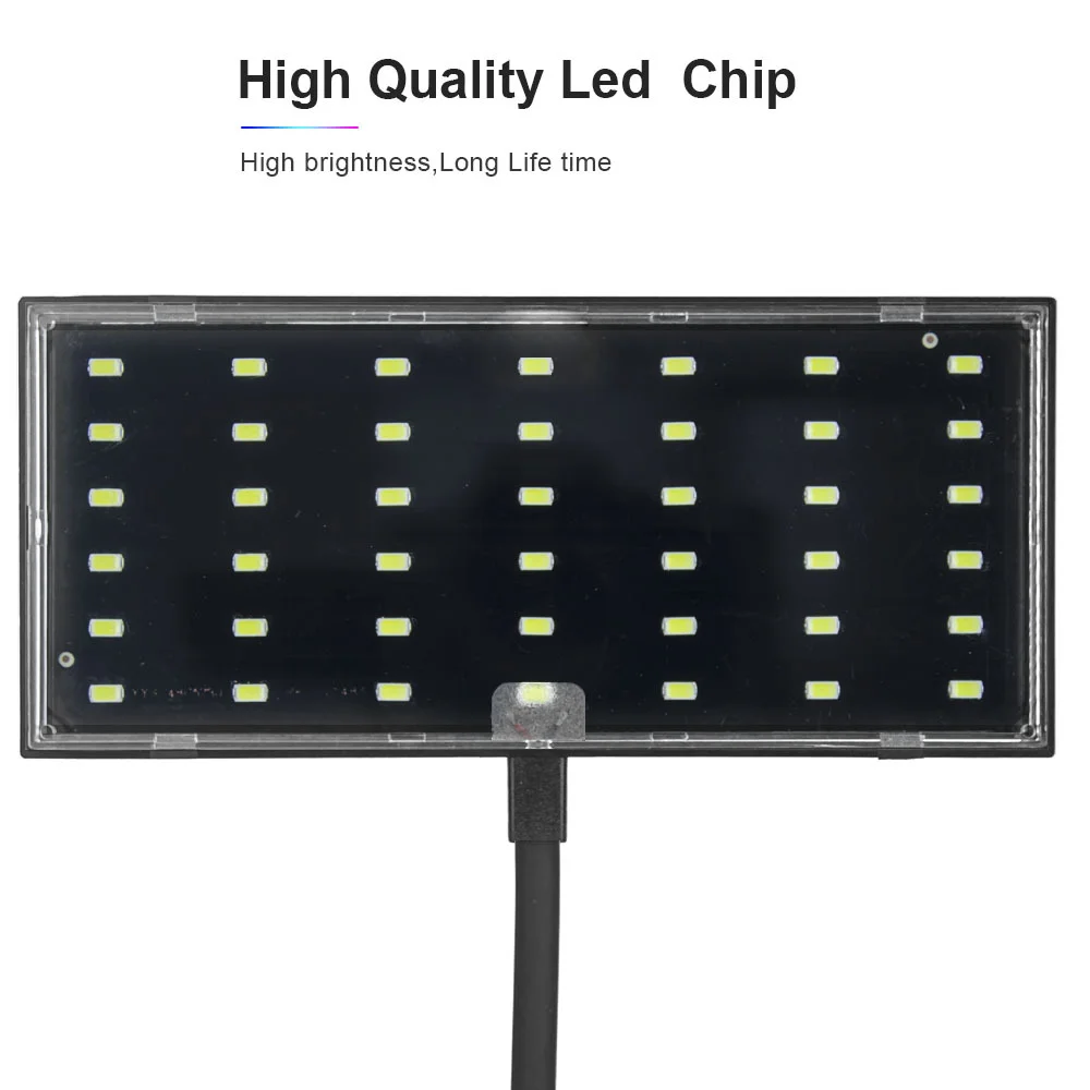 12W 15W Fish Tank Water Plant Led Energy-Saving Light Household Aquarium Viewing Light Bracket Clamp Light