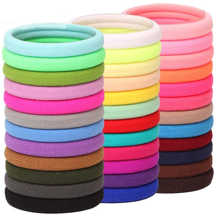 Wholesale Seamless rubber band hair cord headdress High stretch hair tie Ponytail Holders Hair Ties for Girls