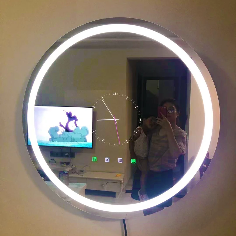 Vanity Mirror Led Light Online Android Google System Waterproof No Fog Sensory Touch Screen Mirror