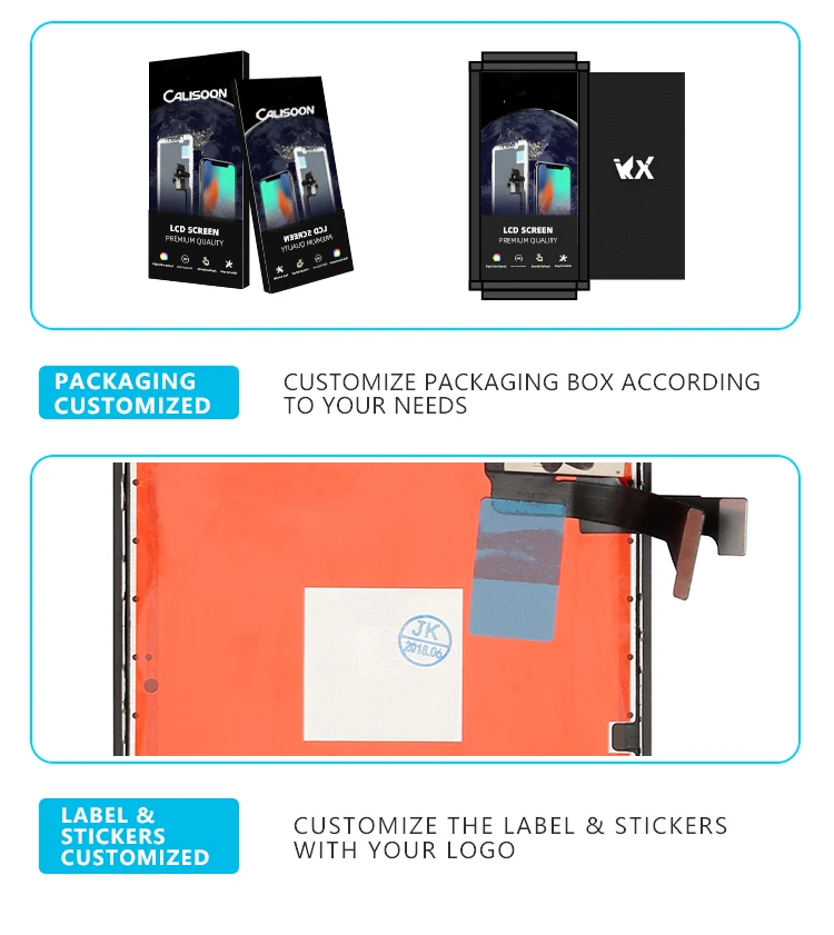 Factory direct oem TFT ESR mobile phone lcd for iphone 5 5s se 6 6s 7 8 plus lcd oled touch screen display digitizer assembly