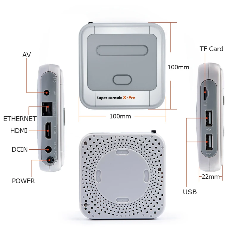 4K HD Output Super Console X Pro Video Game Console For PSP PS1 N64 Build-in 80+ Emulators 50000 Games