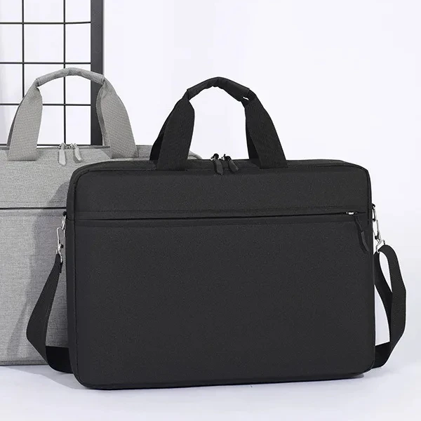 Briefcase New Business Computer Shoulder Bag Large Capacity Meeting File Package No Logo