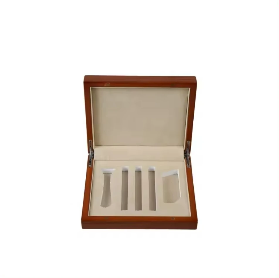 Высококачественная деревянная зернистая бумага светлая изготовленная на заказ резная деревянная коробка для инструментов подарочная коробка