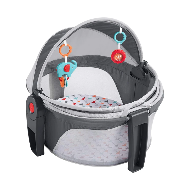 Baby Bassinet Crib Early Childhood Multi-function Circular Baby Playpen Portable Baby Bed