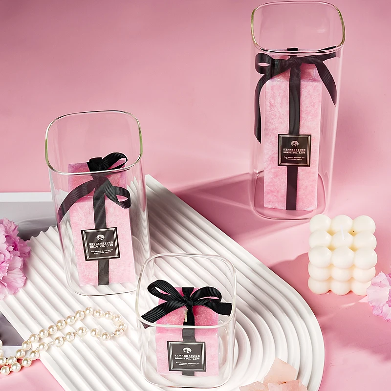 Oem/Odm Custom Logo Candle Holder Cup Glass Candle Jars For Candle Making