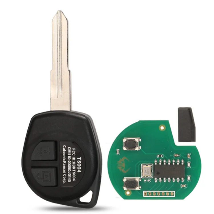 KBRTS004 315/433Mhz ASK/FSK ID46 Chip 2 Button Car Key Fob  For Suzuki Swift Sx4 Alto Vitara Ignis Jimny Splash Car Remote Key