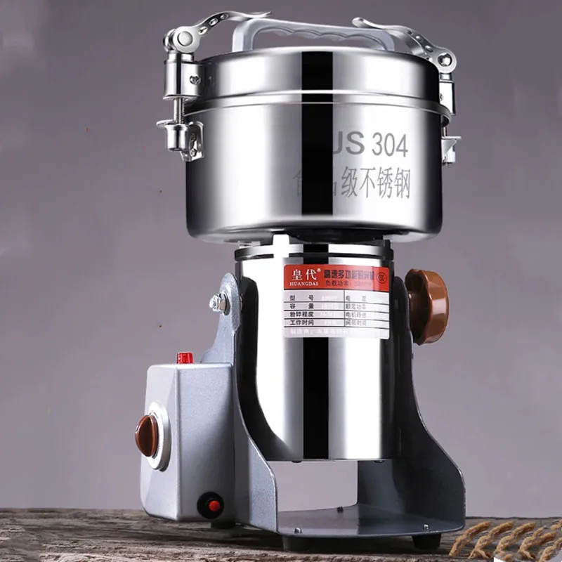 Chinese Herbal Medicine Pulverizer Ultra-Fine Grinding Household Small Grain Dry Grinding Crushing Mill Commercial 1000g