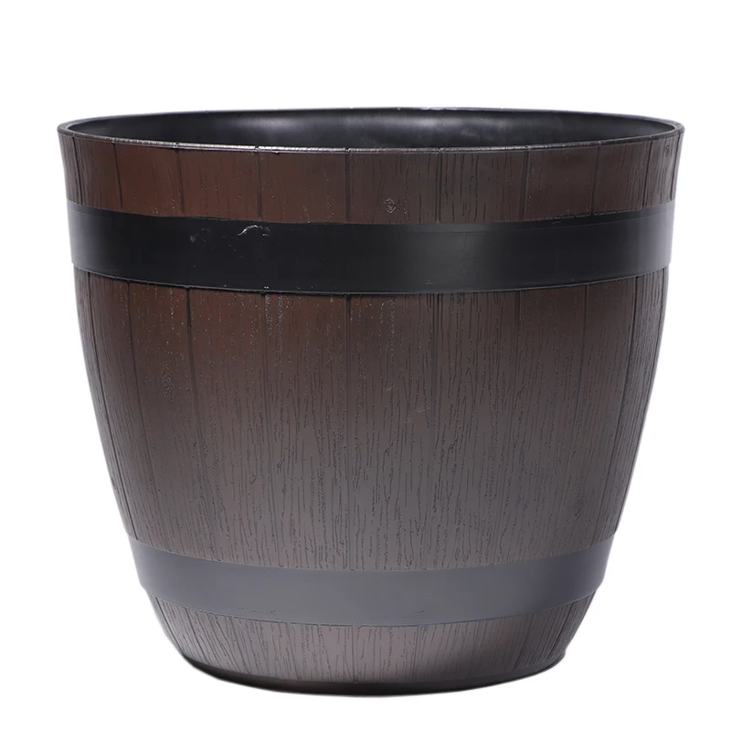 Hot Selling Attractive Design Garden Pots & Planters For Home and Garden Nordic Style Whiskey Plastic Flower Buckets