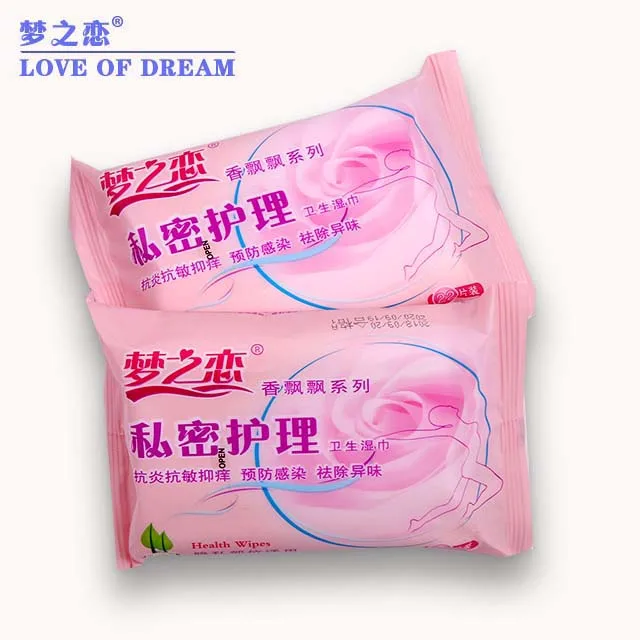 disposable Women Feminine  Wipes factory price