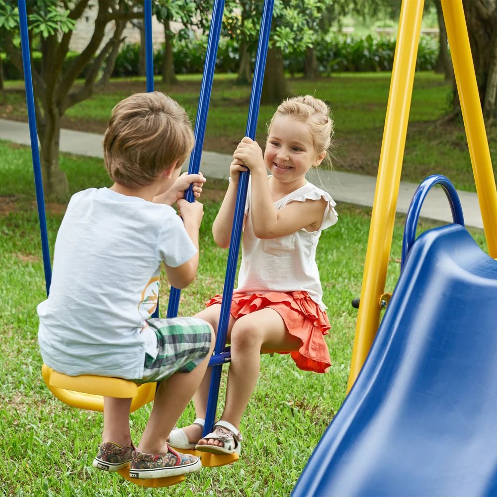 TUV Certification Factory Direct Supply Easy Assembly Swing Sets Playground Outdoor Kids
